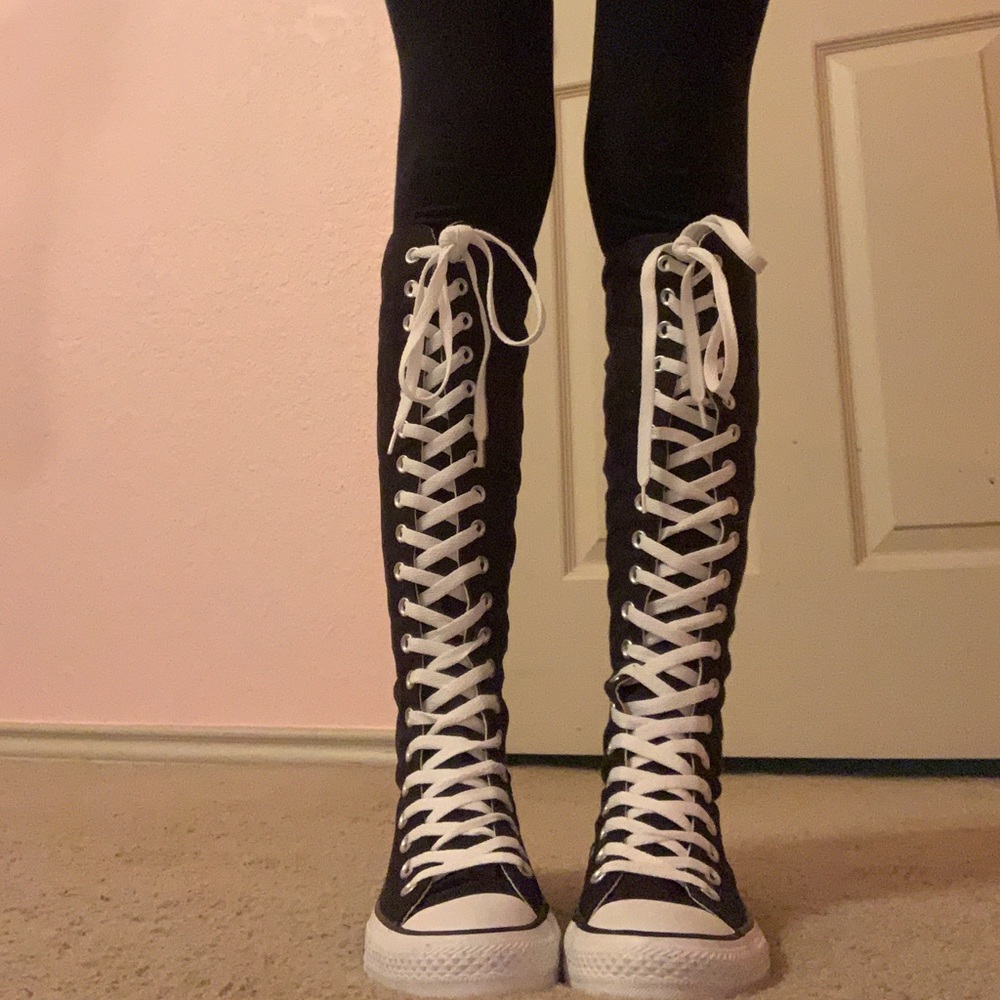 Knee High Converse 🤍